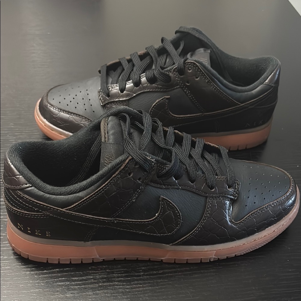 Nike Black Sneakers with Brown Soles - Picture 1 of 7